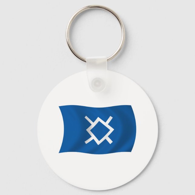 Northern Cheyenne Flag Keychain (Front)