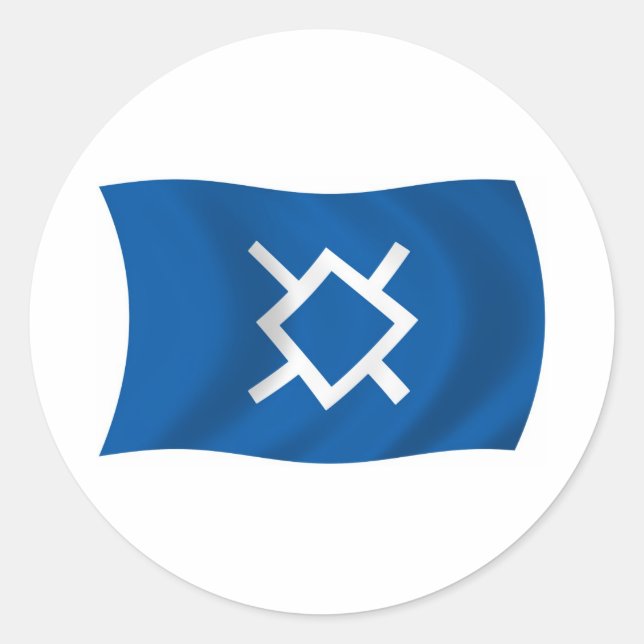 Northern Cheyenne Flag Sticker (Front)