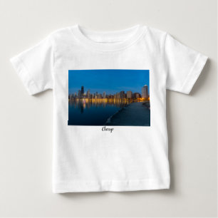 Northern Chicago Cityscape Baby T-Shirt