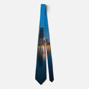 Northern Chicago Cityscape Neck Tie