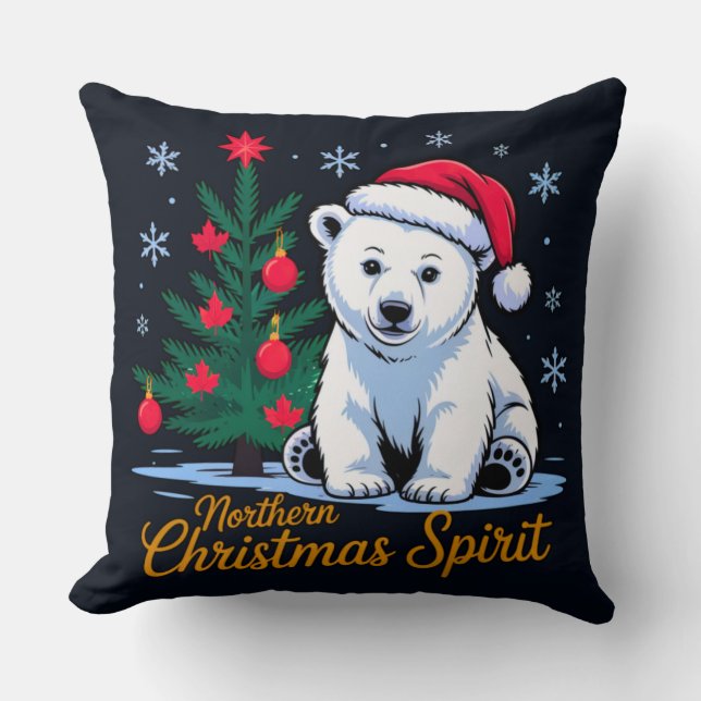 Northern Christmas Spirit  Cushion (Front)