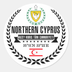 Northern Cyprus Classic Round Sticker