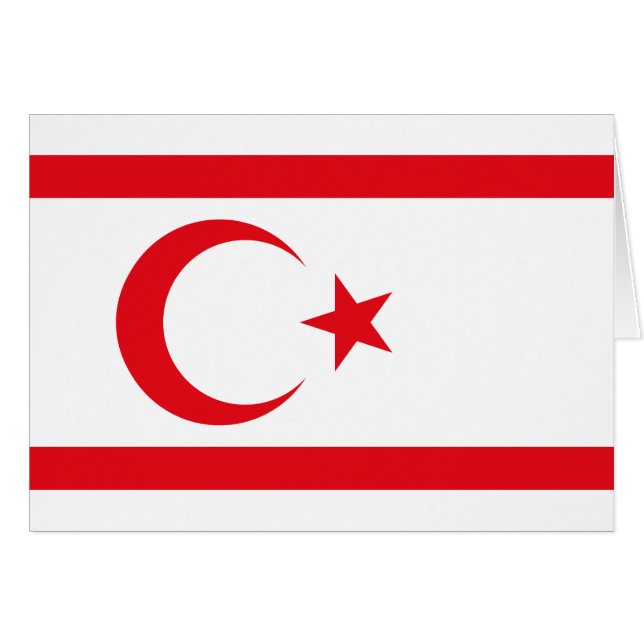 Northern Cyprus Flag (Front Horizontal)