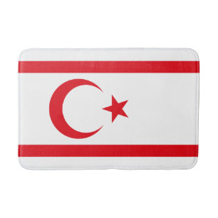 Northern Cyprus Flag Bath Mat