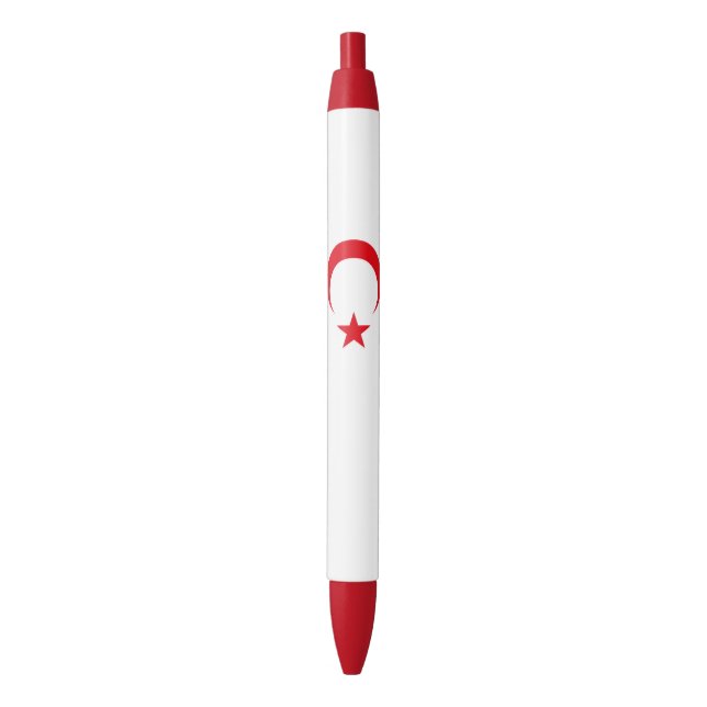 Northern Cyprus Flag Black Ink Pen (Front Vertical)