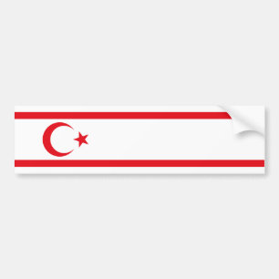 Northern Cyprus Flag Bumper Sticker