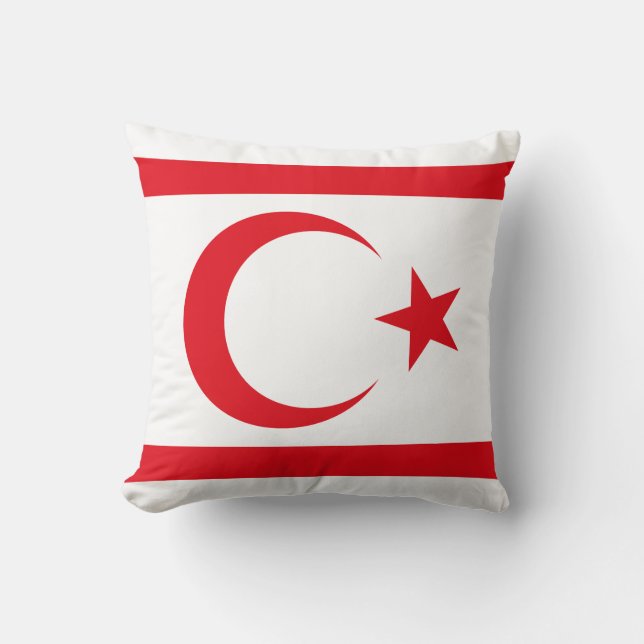 Northern Cyprus Flag Cushion (Front)