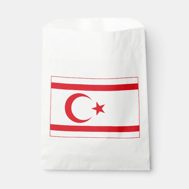 Northern Cyprus Flag Favour Bag (Front)