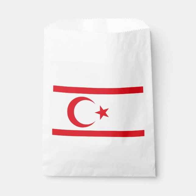 Northern Cyprus Flag Favour Bag (Front)