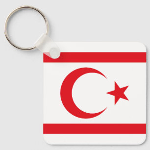 Northern Cyprus Flag Key Ring