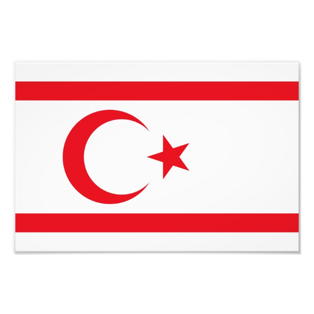 Northern Cyprus Flag Photo Print (Front)