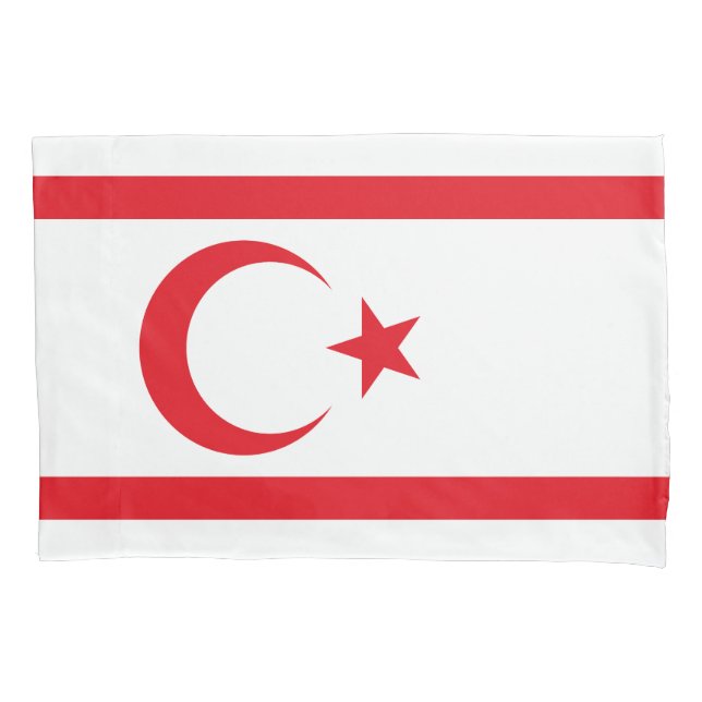 Northern Cyprus Flag Pillowcase (Front)
