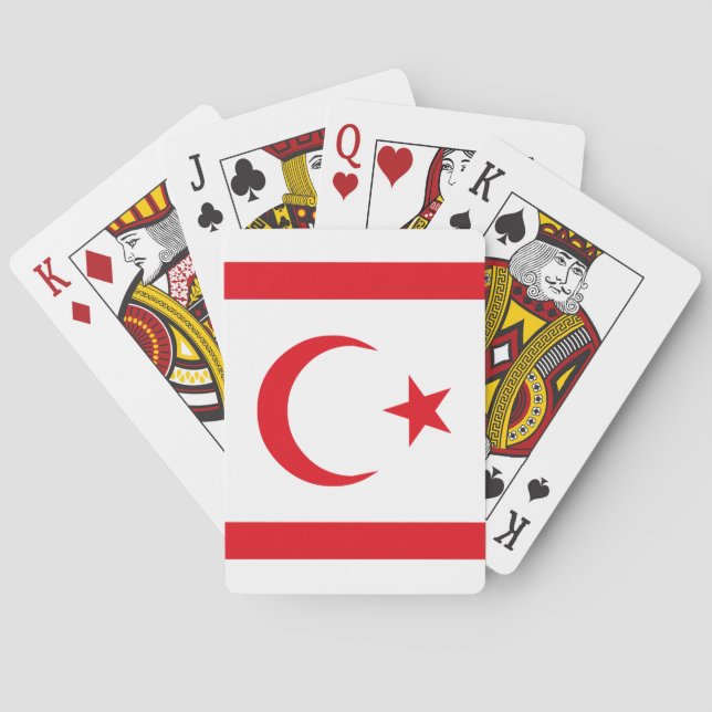 Northern Cyprus Flag Playing Cards (Back)