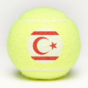 Northern Cyprus Flag Tennis Balls