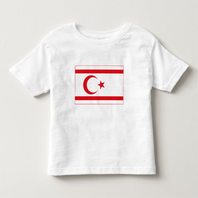 Northern Cyprus Flag Toddler T-Shirt (Front)