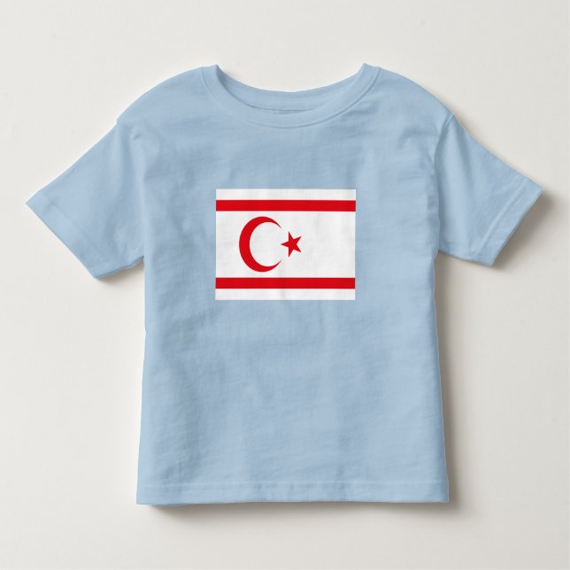 Northern Cyprus Flag Toddler T-Shirt (Front)