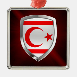 Northern Cyprus Metallic Emblem Metal Ornament