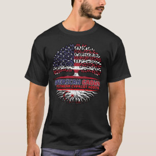 Northern Cyprus Northern Cypriot American USA Tree T-Shirt
