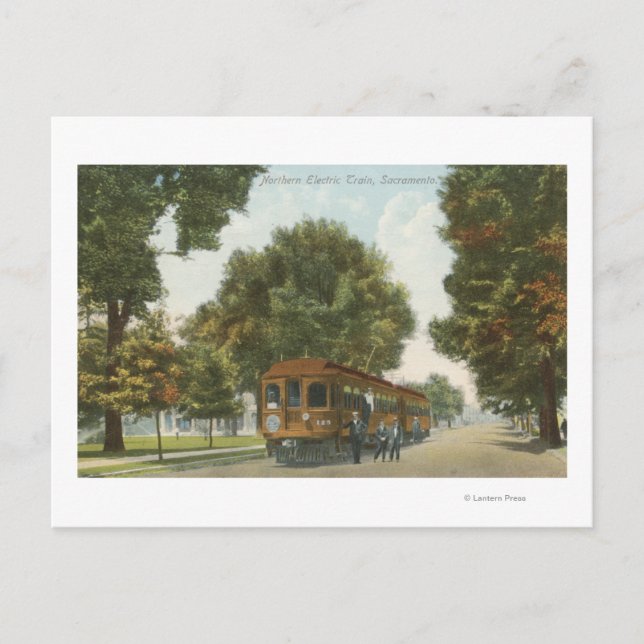 Northern Electric Railroad Station 2 Postcard (Front)