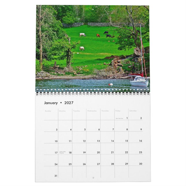 Northern English Countryside Calendar 2013 (Jan 2027)