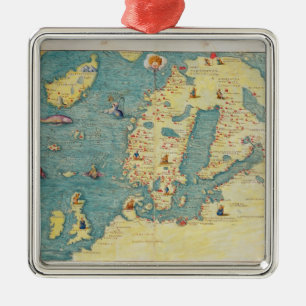 Northern Europe Metal Tree Decoration