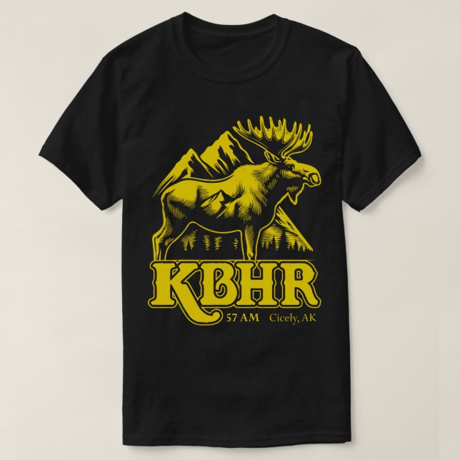 Northern Exposure Radio Station KBHR 57 AM T-Shirt (Design Front)