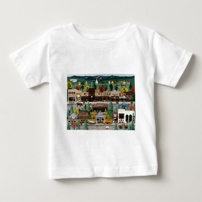 "Northern Exposure" ~ Roslyn, Washington Baby T-Shirt (Front)