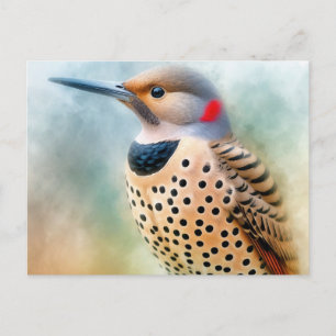 Northern Flicker Bird Art Postcard