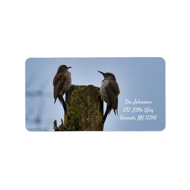 Northern Flicker New Address Label (Front)