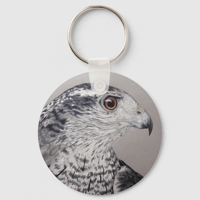 Northern Goshawk Key Ring (Front)