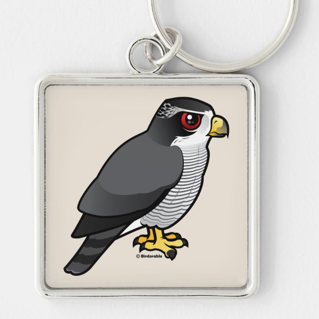 Northern Goshawk Key Ring (Front)
