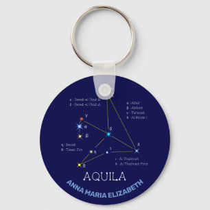 Northern Hemisphere Constellation Aquila Key Ring