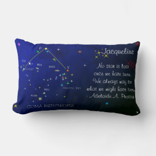 Northern Hemisphere Constellation Coma Berenices Lumbar Cushion