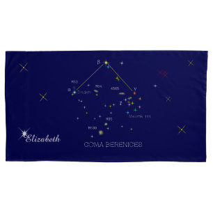 Northern Hemisphere Constellation Coma Berenices Pillowcase