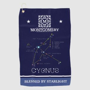 Northern Hemisphere Constellation Cygnus Golf Towel