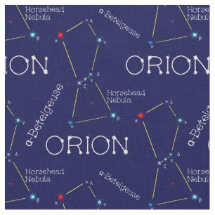 Northern Hemisphere Constellation Orion Fabric
