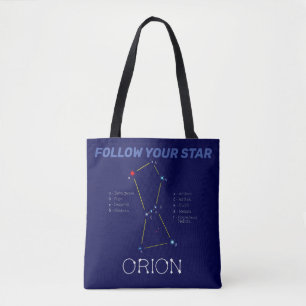 Northern Hemisphere Constellation Orion Tote Bag