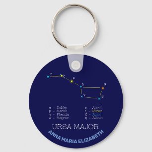 Northern Hemisphere Constellation Ursa Major Key Ring