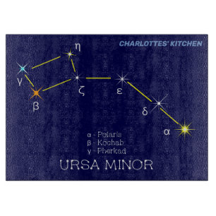 Northern Hemisphere Constellation Ursa Minor Cutting Board