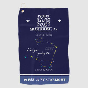 Northern Hemisphere Finding Polaris Star Golf Towel