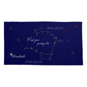 Northern Hemisphere Finding Polaris Star Pillowcase