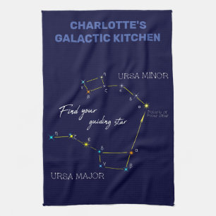 Northern Hemisphere Finding Polaris Star Tea Towel
