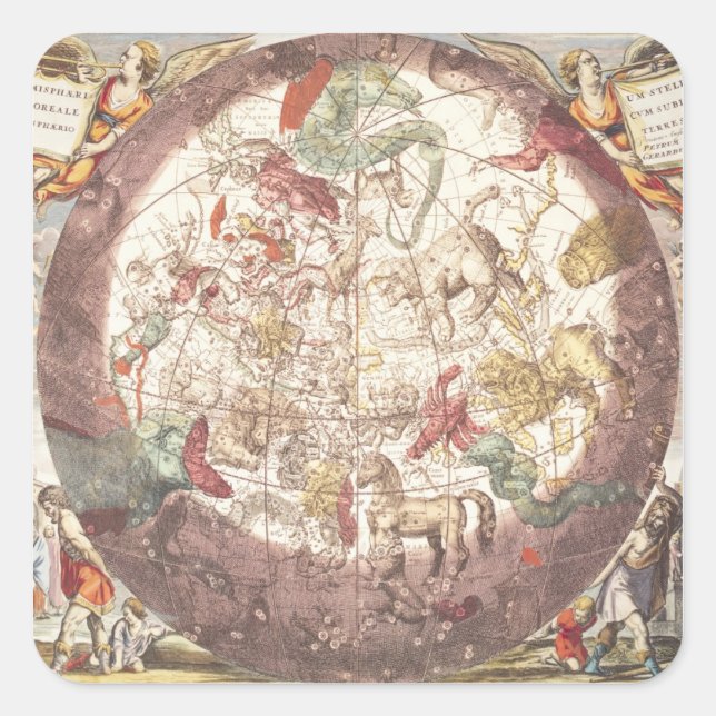 Northern  Hemisphere, from 'The Celestial Square Sticker (Front)