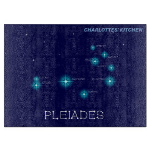 Northern Hemisphere Pleiades Star Formation Cutting Board