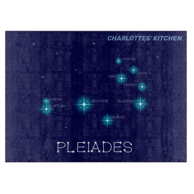 Northern Hemisphere Pleiades Star Formation Cutting Board (Front)