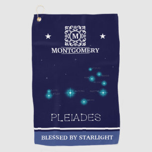 Northern Hemisphere Pleiades Star Formation Golf Towel