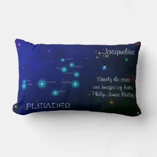 Northern Hemisphere Pleiades Star Formation Lumbar Cushion