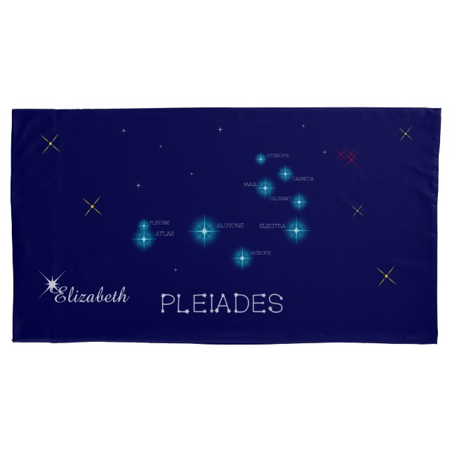 Northern Hemisphere Pleiades Star Formation Pillowcase (Front)