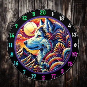 Northern Husky Peaks Wall Accent Dartboard
