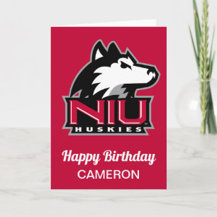 Northern Illinois Huskies   Birthday Card